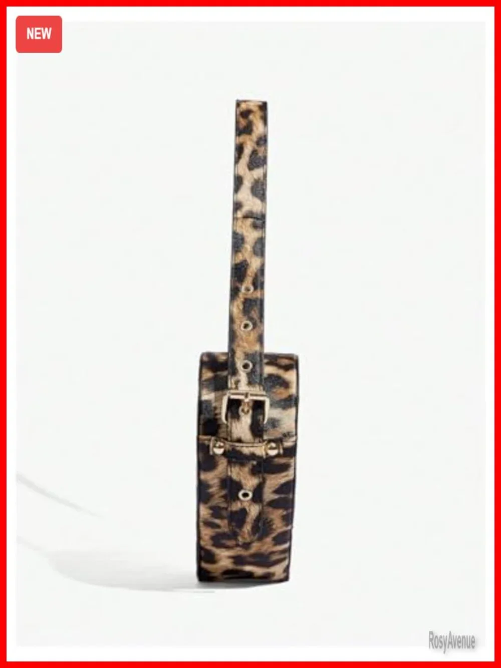 Y2K Heart Shape Leopard Print Top Handle Tote Mini Clutch Purse